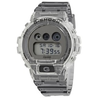 Casio MEN'S G-shock Chronograph Resin Grey Digital Dial Watch DW-6900SK-1DR