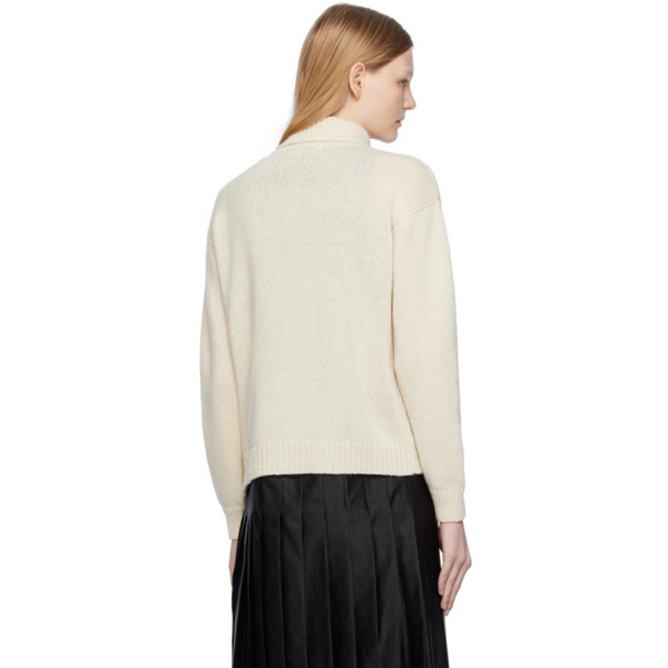  Cawley 오프화이트 Off-White Rib Turtleneck 232948F099001