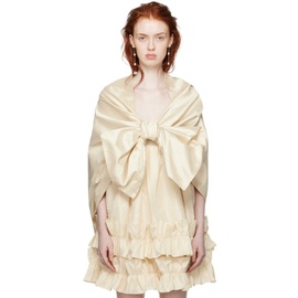 Cawley SSENSE Exclusive 오프화이트 Off-White Bow Shawl 242948F095002