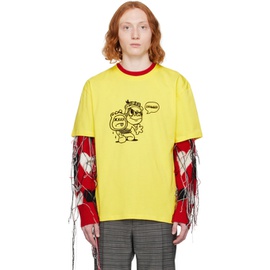 찰스 제프리 리버보이 Charles Jeffrey LOVERBOY Yellow 90s T-Shirt 241101M213007