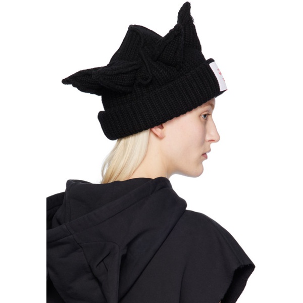  찰스 제프리 리버보이 Charles Jeffrey LOVERBOY Black Berserker Beanie 241101F014008