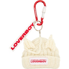 찰스 제프리 리버보이 Charles Jeffrey LOVERBOY 오프화이트 Off-White Chunky Ears Beanie Keychain 241101M148005