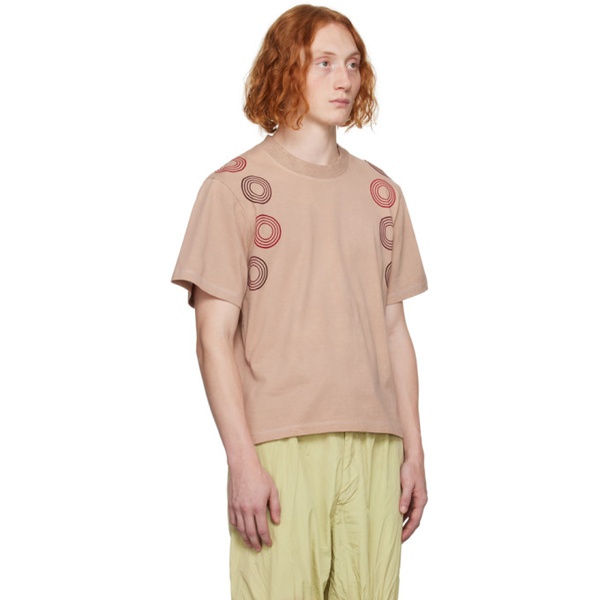  Charlie Constantinou Brown Circle T-Shirt 232785M213001