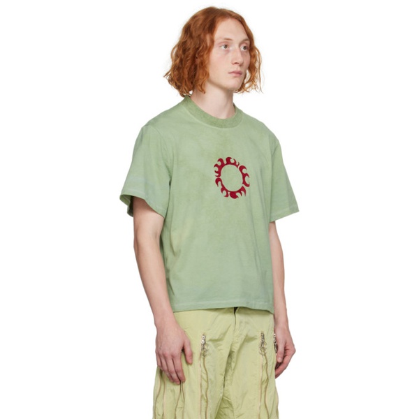  Charlie Constantinou Green Sun T-Shirt 232785M213000