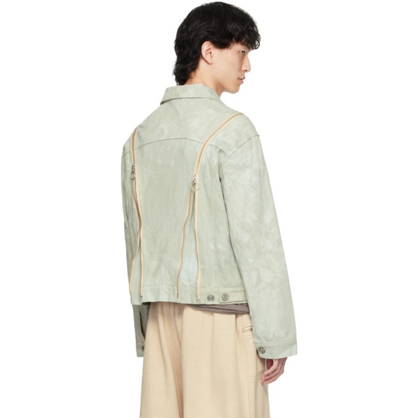  Charlie Constantinou Gray Garment-Dyed Denim Jacket 241785M177003