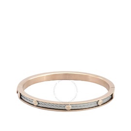 Charriol Forever Eternity Rose Gold PVD Steel Cable Bangle 04-102-1139-27M