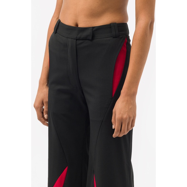  Chet Lo Crescent Trouser in Black/Red FW23CL23REWW-8