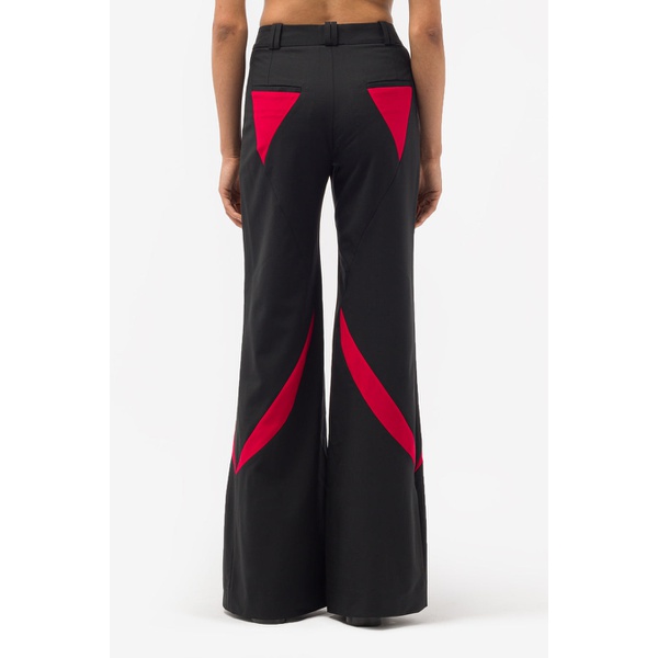  Chet Lo Crescent Trouser in Black/Red FW23CL23REWW-8