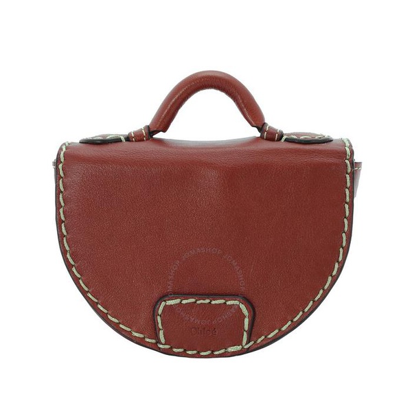 끌로에 Chloe Sepia Brown Ladies 에디트 Edith Nano Saddle Bag CHC22UP221F4327S