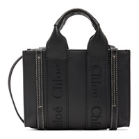 Chloe Black Mini Woody Tote 231338F048063