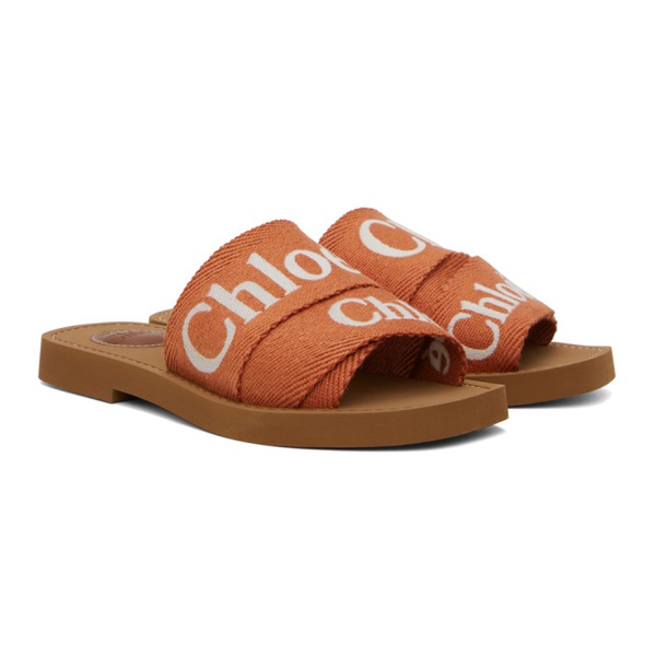 끌로에 Chloe Orange Woody Sandals 241338F124005