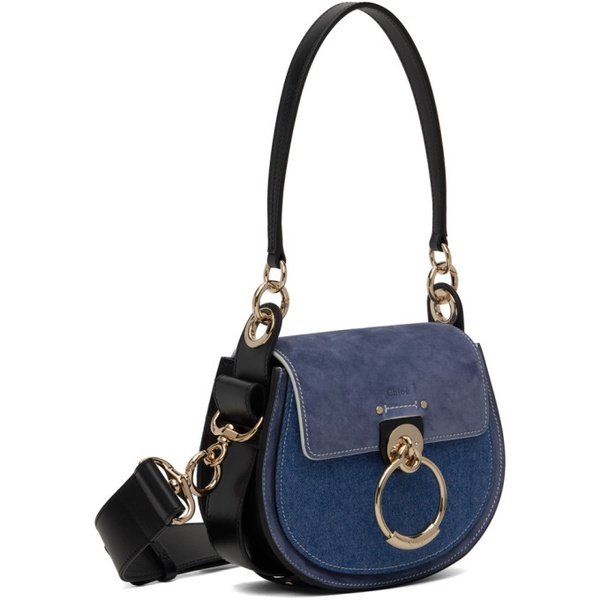 끌로에 Chloe Blue & Black Small Tess Bag 241338F048011