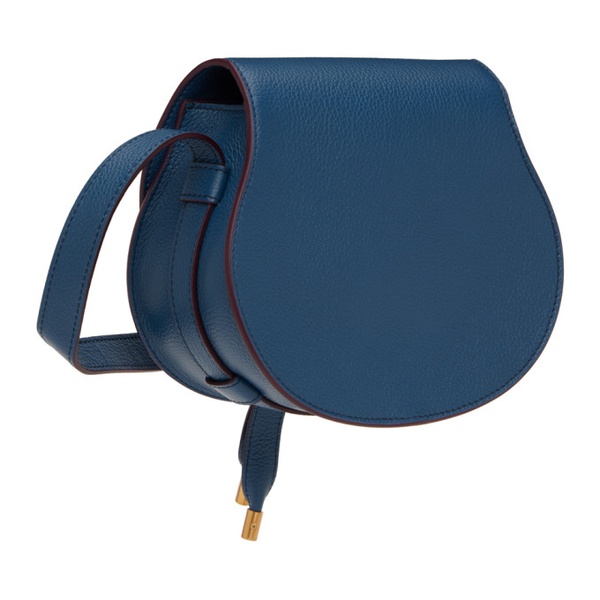 끌로에 Chloe Navy Small Marcie Saddle Bag 231338F048035