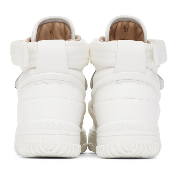 끌로에 Chloe White Franckie Sneakers 222338F127003