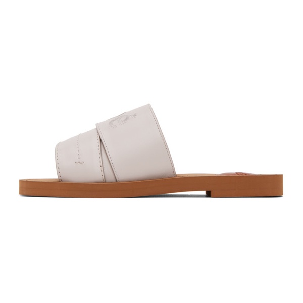 끌로에 Chloe Gray Woody Mules 231338F124023