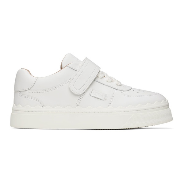 끌로에 Chloe White Strap Lauren Sneaker 222338F128017