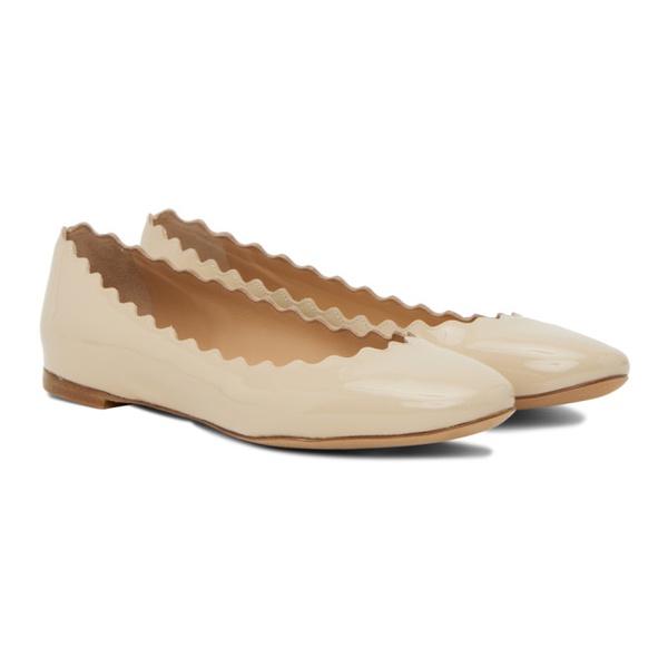 끌로에 Chloe Beige Lauren Ballerina Flats 231338F118014