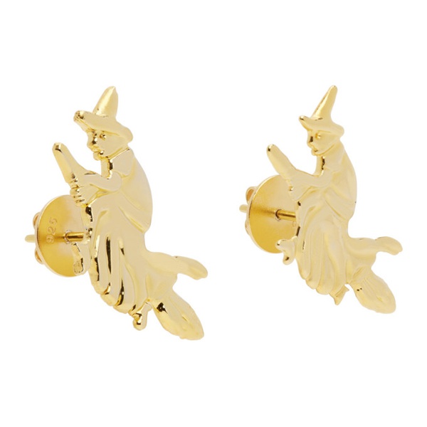  초포바 로위나 Chopova Lowena Gold Witching Earrings 241529F022008
