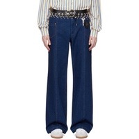 초포바 로위나 Chopova Lowena SSENSE Exclusive Blue Bump Jeans 241529M186000