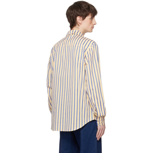  초포바 로위나 Chopova Lowena Yellow & Blue Guildhall Shirt 241529M192000