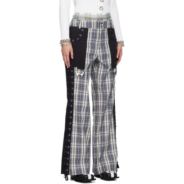  초포바 로위나 Chopova Lowena Black & Beige Collage Trousers 241529F087004