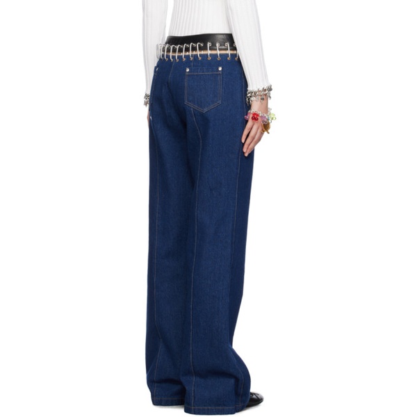  초포바 로위나 Chopova Lowena Blue Bump Carabiner Jeans 241529F069001
