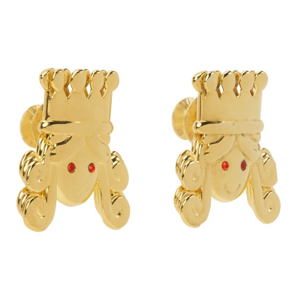  초포바 로위나 Chopova Lowena Gold Queen Earrings 231529F022004