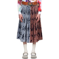 초포바 로위나 Chopova Lowena Brown & Blue Glenda Skirt 242529M191005