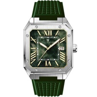 Christian Van Sant MEN'S Mosaic Rubber Green Dial Watch CV6182