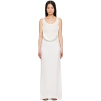 크리스토퍼 에스버 Christopher Esber White Fusion Arced Maxi Dress 241311F055033