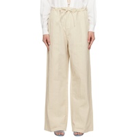 크리스토퍼 에스버 Christopher Esber 오프화이트 Off-White Multi Paneled Trousers 231311F087004