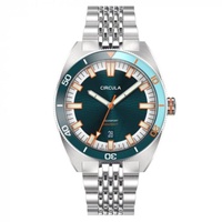 Circula MEN'S Aquasport Ii Stainless Steel Blue Dial Watch AE-ST-BS+SB-A