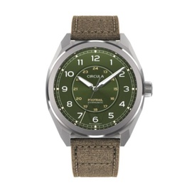 Circula MEN'S Protrail Nylon Green Dial Watch PE-SS-PU