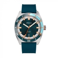 Circula MEN'S Aquasport Ii Rubber Blue Dial Watch AE-ST-BB