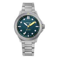 Circula MEN'S Divesport Titanium Titanium Green Dial Watch DE-TR-PT+TH-T