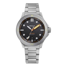 Circula MEN'S Divesport Titanium Titanium Black Dial Watch DE-TR-ST+TH-T