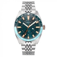 Circula MEN'S Aquasport Gmt Stainless Steel Blue Dial Watch AG-ST-BB+SB-A