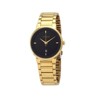 Citizen Quartz Black Dial Yellow Gold-tone Mens Watch BI5012-53E