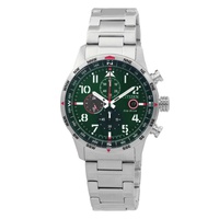Citizen MEN'S Aviator Chronograph Stainless Steel Green Dial Watch CA0791-81X