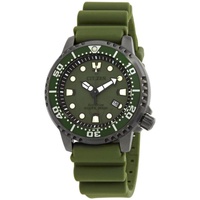 Citizen MEN'S Promaster Rubber Green Dial Watch BN0157-11X