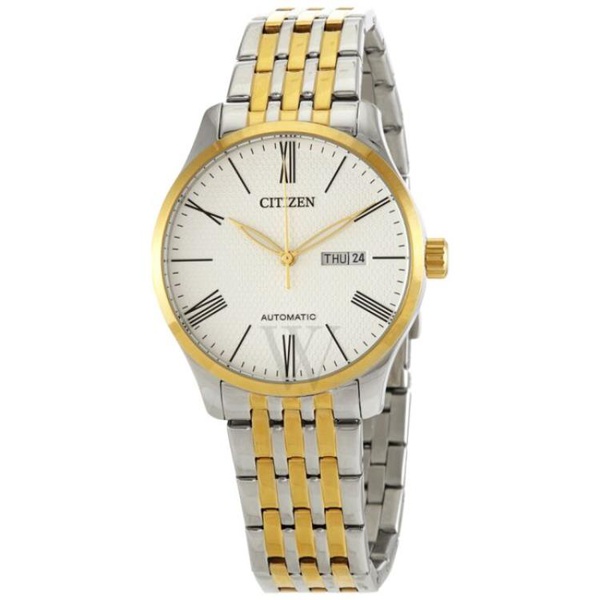  Citizen MEN'S Stainless Steel White Dial Watch NH8354-58A