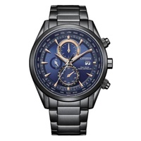 Citizen MEN'S Radio-Controlled Chronograph Stainless Steel Blue Dial Watch AT8265-81L