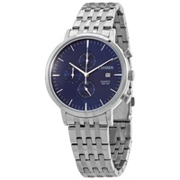 Citizen MEN'S Chronograph Stainless Steel Blue Dial Watch AN3610-55L