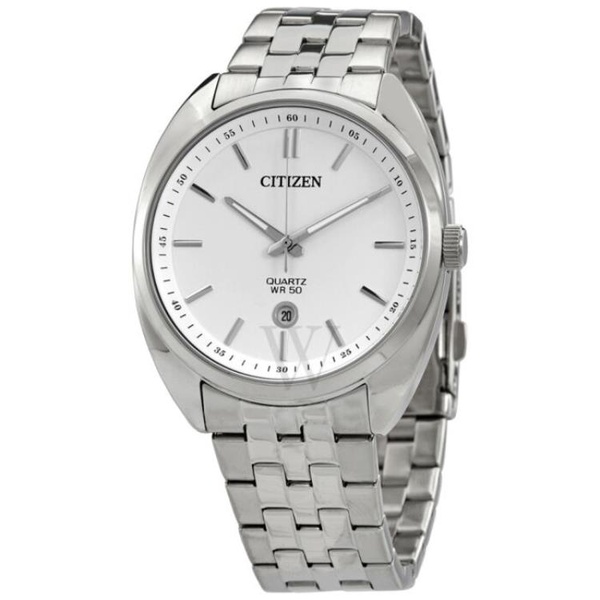  Citizen MEN'S Stainless Steel White Dial Watch BI5090-50A