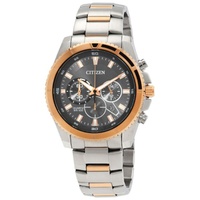 Citizen MEN'S Chronograph Stainless Steel Grey Dial Watch AN8204-59H