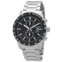 Citizen MEN'S Chronograph Stainless Steel Black Dial Watch AN3600-59E