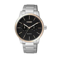 Citizen MEN'S Chronograph Stainless Steel Black Dial Watch AO9044-51E