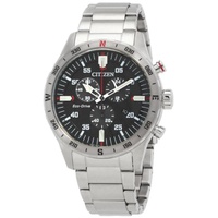 Citizen MEN'S Chronograph Stainless Steel Black Dial Watch AT2520-89E