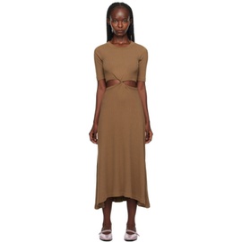 Citizens of Humanity Brown Nicola Midi Dress 232030F054000