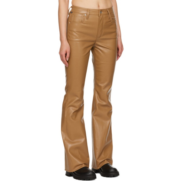  Citizens of Humanity Tan Lilah Leather Pants 232030F084001